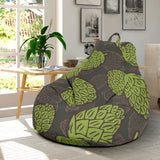 Hop Pattern Black Background Bean Bag Cover