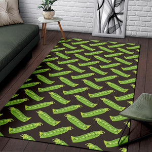 Green Peas Pattern Print Design 05 Area Rug