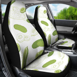 Cucumber Sketch Pattern Universal Fit Car Seat Covers
