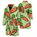 Carrot Pattern Print Design 05 Men's Bathrobe