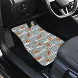 Beautiful Deers Winter Christmas Front Car Mats