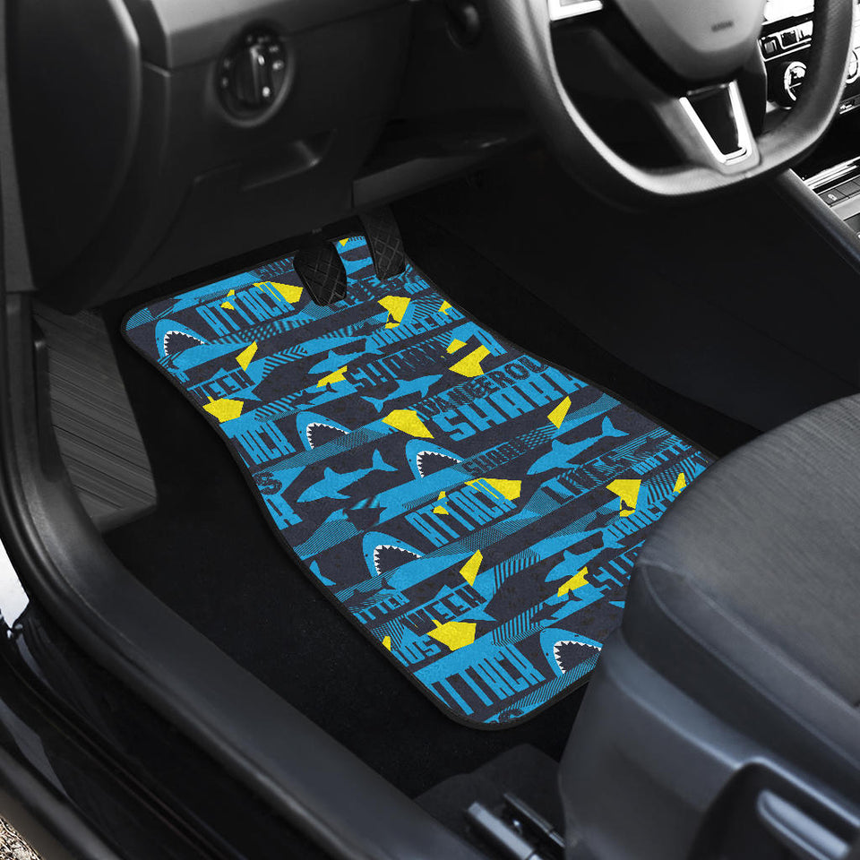 Shark Dangerous Front Car Mats