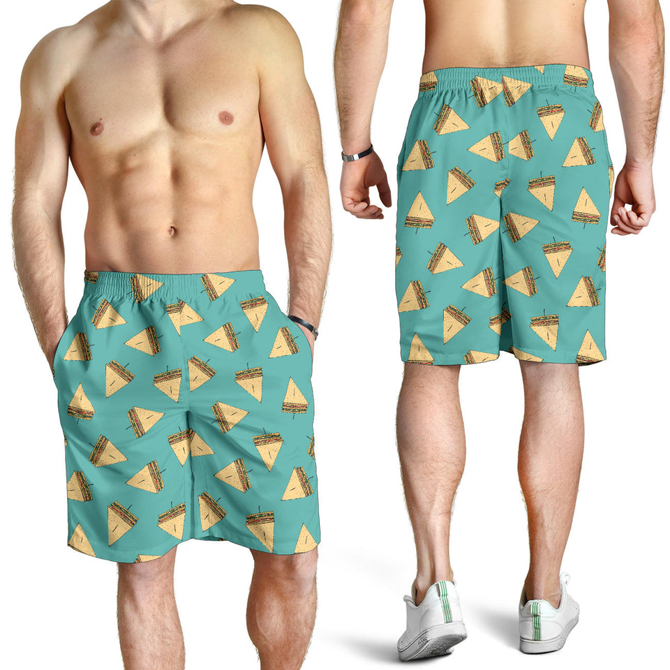 Sandwich Pattern Print Design 03 Men Shorts