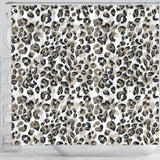 Leopard Skin Print Pattern Shower Curtain Fulfilled In US