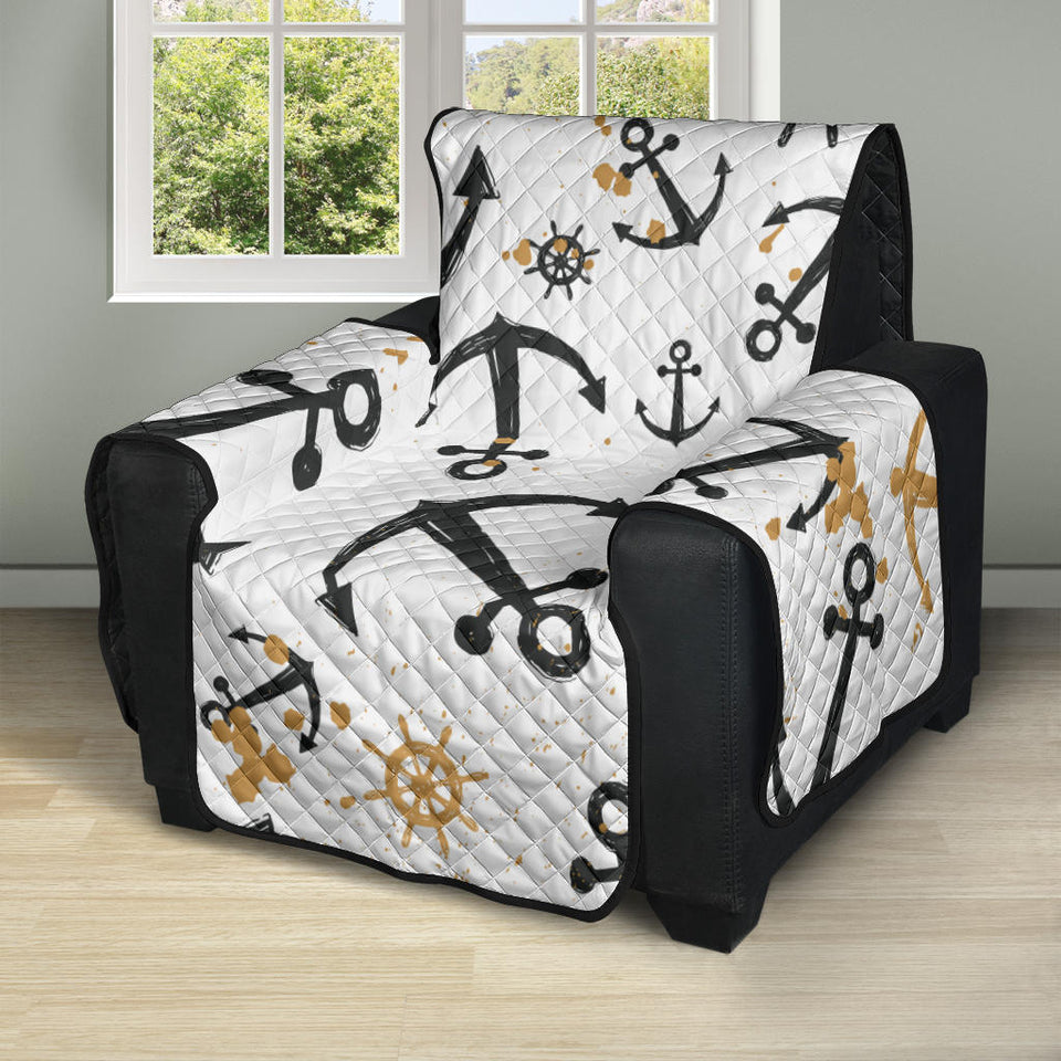 Anchors Rudders pattern Recliner Cover Protector