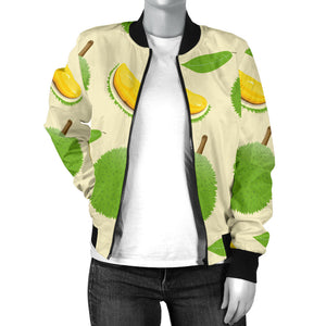 Durian Pattern Women'S Bomber Jacket