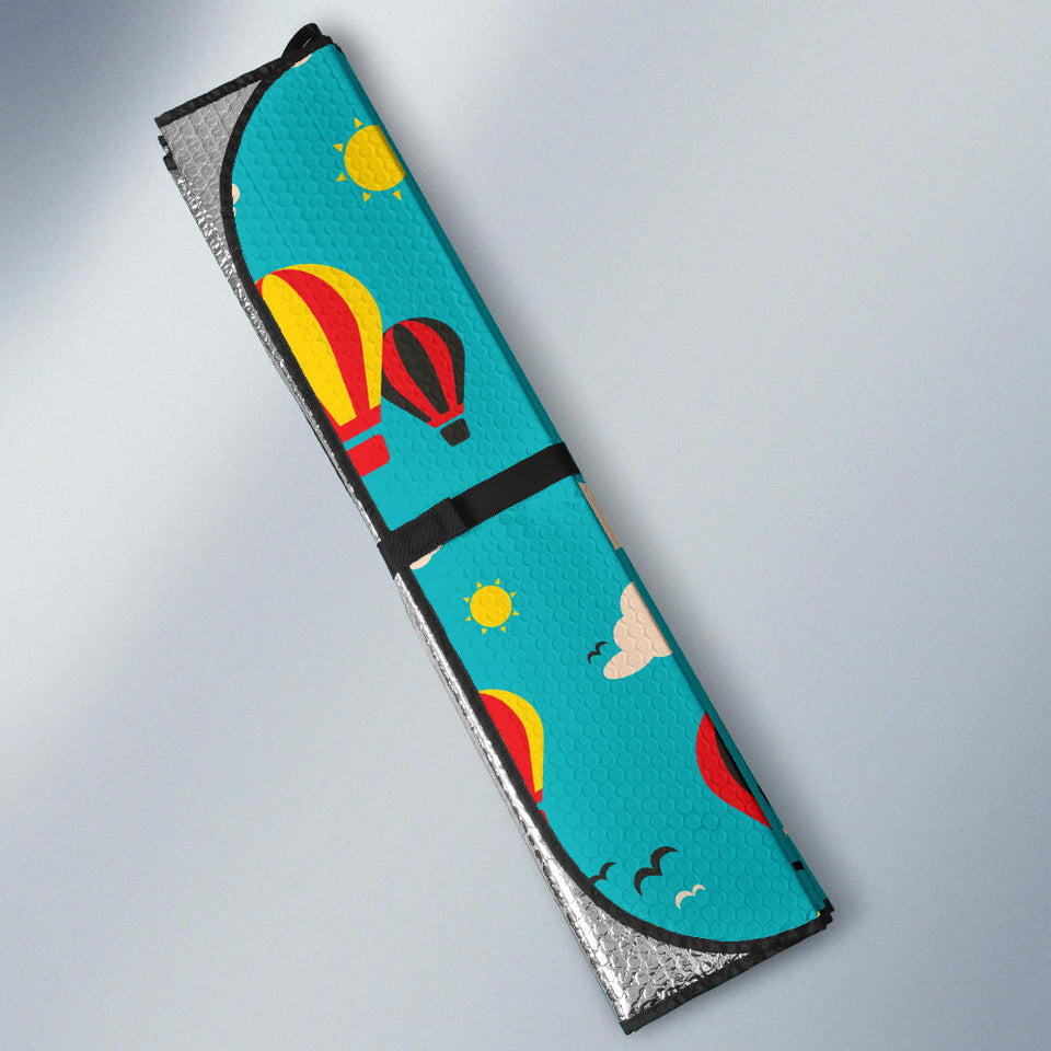 Hot Air Balloon Sky Pattern Car Sun Shade