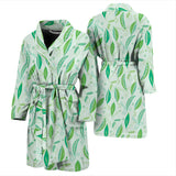 Green Peas Pattern Print Design 01 Men's Bathrobe