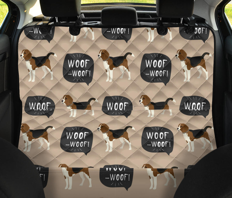 Beagle Pattern Dog Car Seat Covers