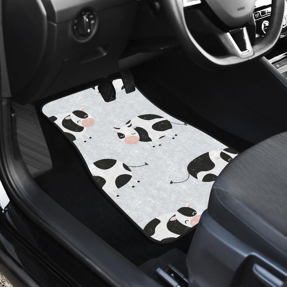 Cute Cows Pattern Front And Back Car Mats