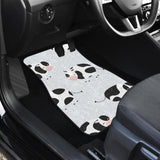 Cute Cows Pattern Front And Back Car Mats