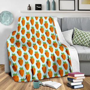 Carrot Pattern Print Design 03 Premium Blanket