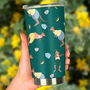 Kangaroo Leaves Pattern Tumbler