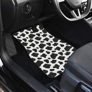 Cow Skin Pattern Front Car Mats
