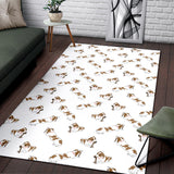 Jack Russel Pattern Print Design 04 Area Rug