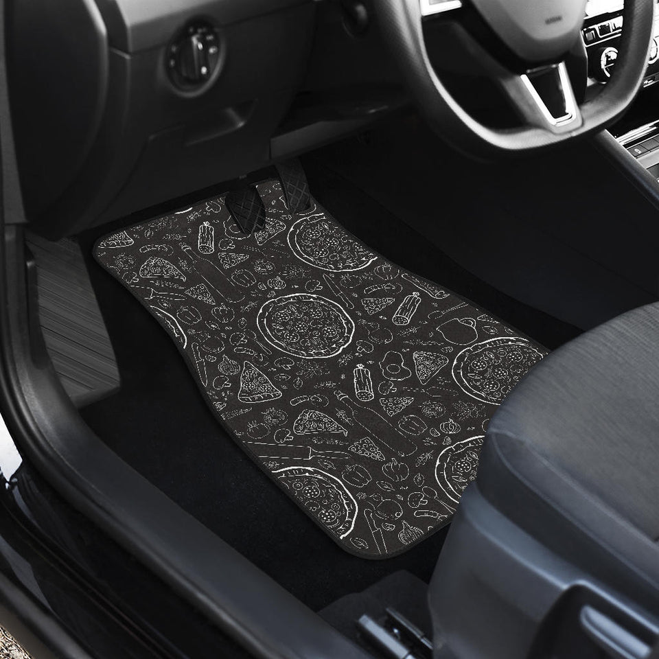 Pizza Pattern  Front Car Mats