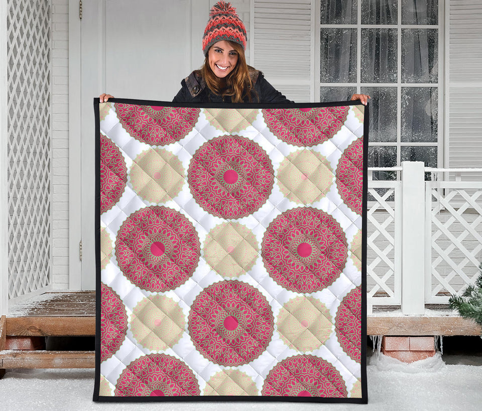 Circle Indian Pattern Premium Quilt