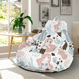 Cute Mermaid Pattern Bean Bag Cover
