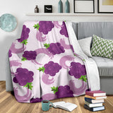 Cute Grape Pattern Premium Blanket