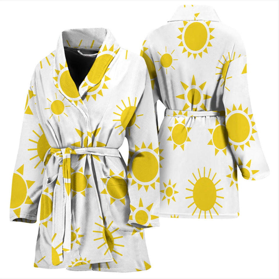 Sun Pattern Women'S Bathrobe