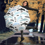 Cute Dolphins Childish Style Pattern Umbrella