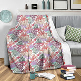 Coral Reef Pattern Print Design 03 Premium Blanket
