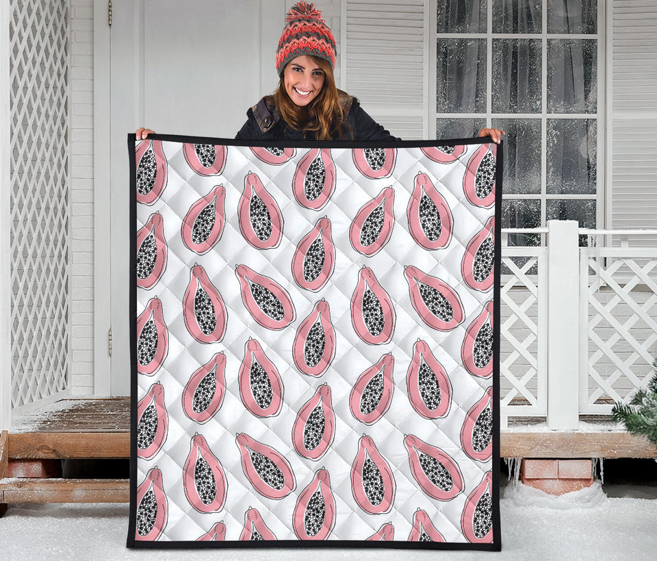 Papaya Pattern Premium Quilt