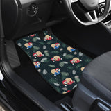 Cute Sloths Sleeping Christmas Ball Santa Hat Pattern Front Car Mats