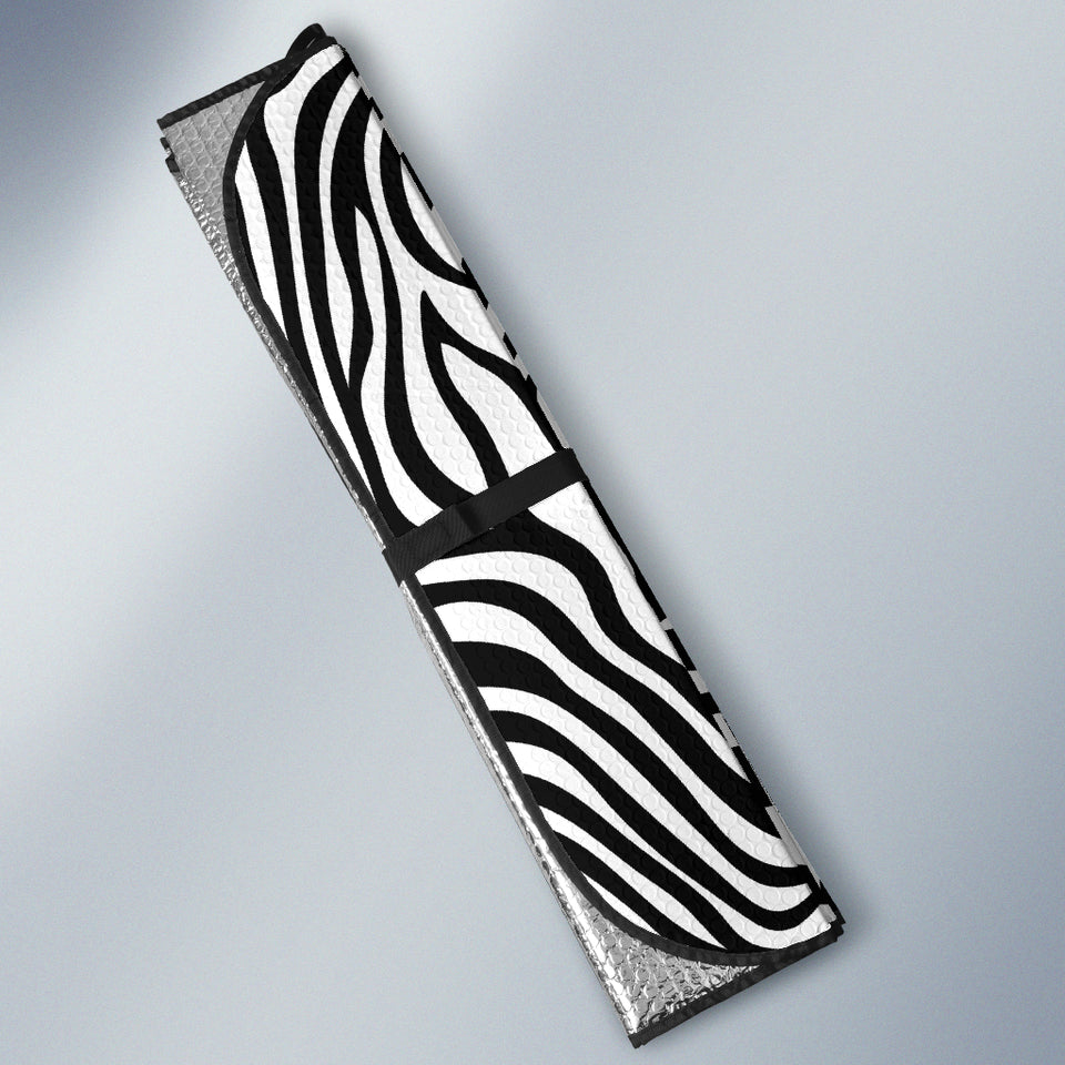 Zebra Skin Pattern Car Sun Shade