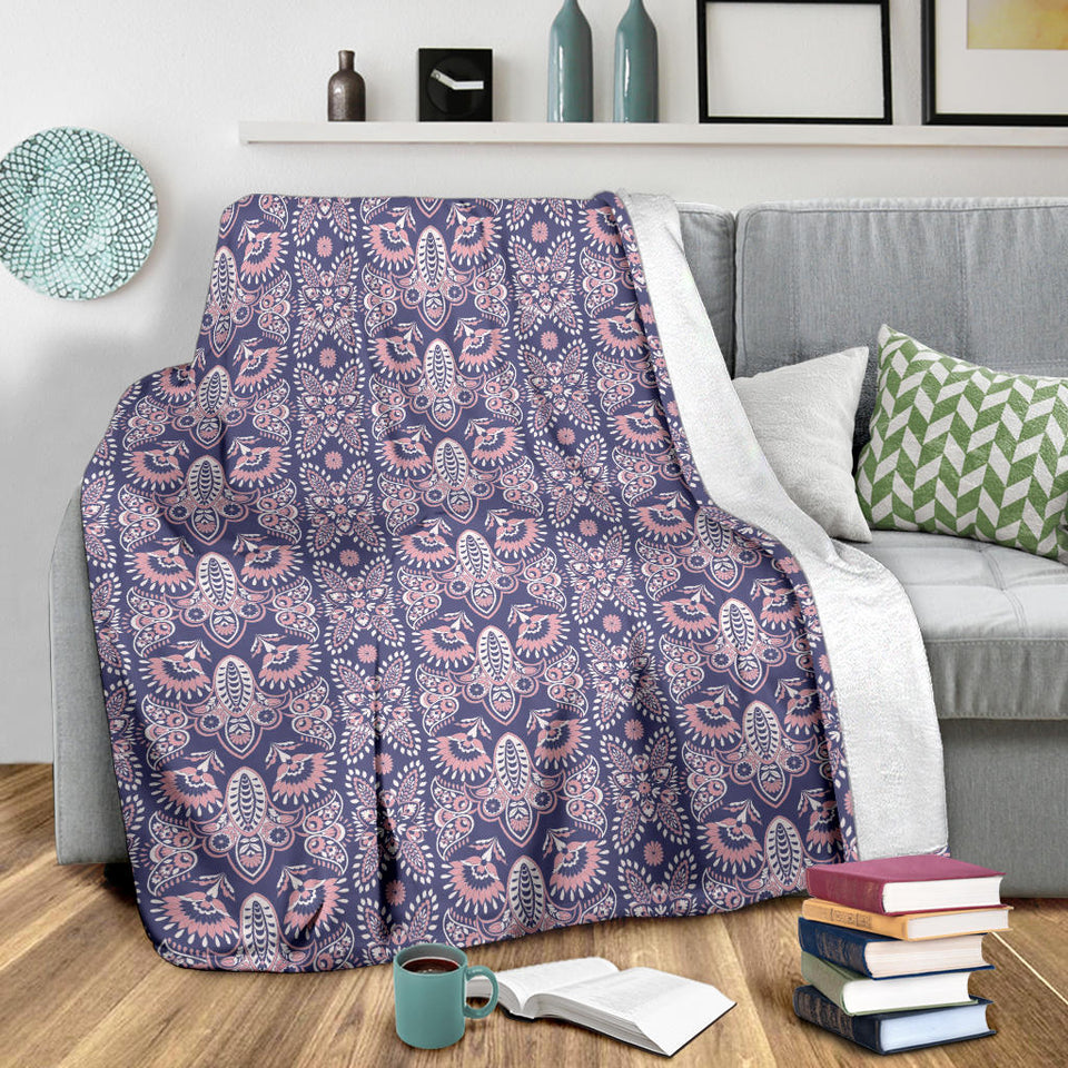 Indian Batik Style Pattern Premium Blanket
