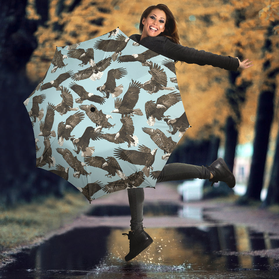 Eagle Pattern Print Design 01 Umbrella