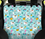 Llama Alpaca Cactus Leaves Pattern Dog Car Seat Covers