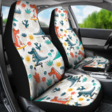 Cute Crocodile Pattern Universal Fit Car Seat Covers