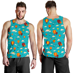 Hot Air Balloon Sky Pattern Men Tank Top