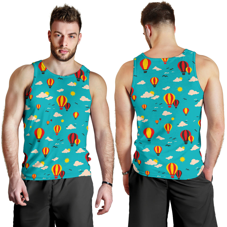 Hot Air Balloon Sky Pattern Men Tank Top