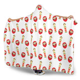 Daruma Japanese Wooden Doll Hooded Blanket