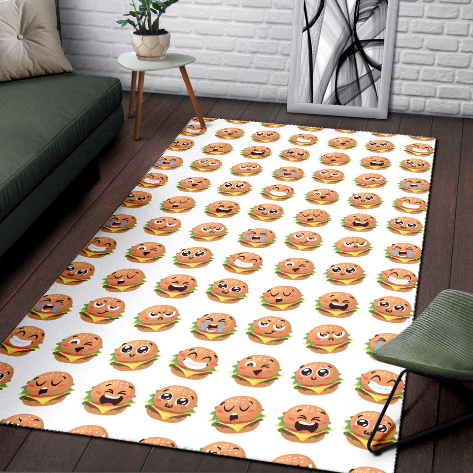 Hamburger Pattern Print Design 04 Area Rug