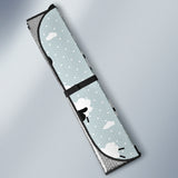 Sheep Polka Dot Cloud Pattern Car Sun Shade