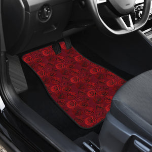 Rose Pattern Print Design 03 Front Car Mats