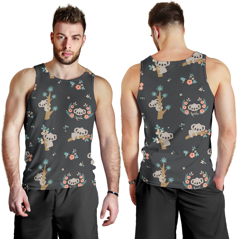 Cute koala pattern Men Tank Top
