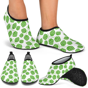 Hop Pattern Background Aqua Shoes