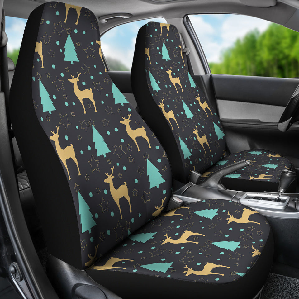Deers Star Tree Pattern Universal Fit Car Seat Covers