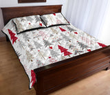 Cute Christmas tree pattern Quilt Bed Set