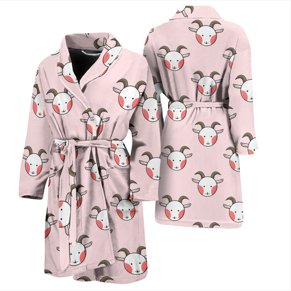 Cute Goat Pattern Men'S Bathrobe