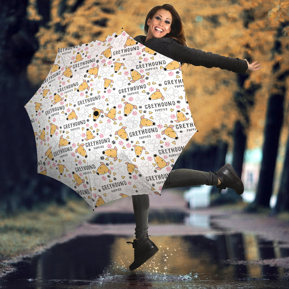 Greyhound Pattern Print Design 03 Umbrella