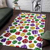 Dice Pattern Print Design 03 Area Rug