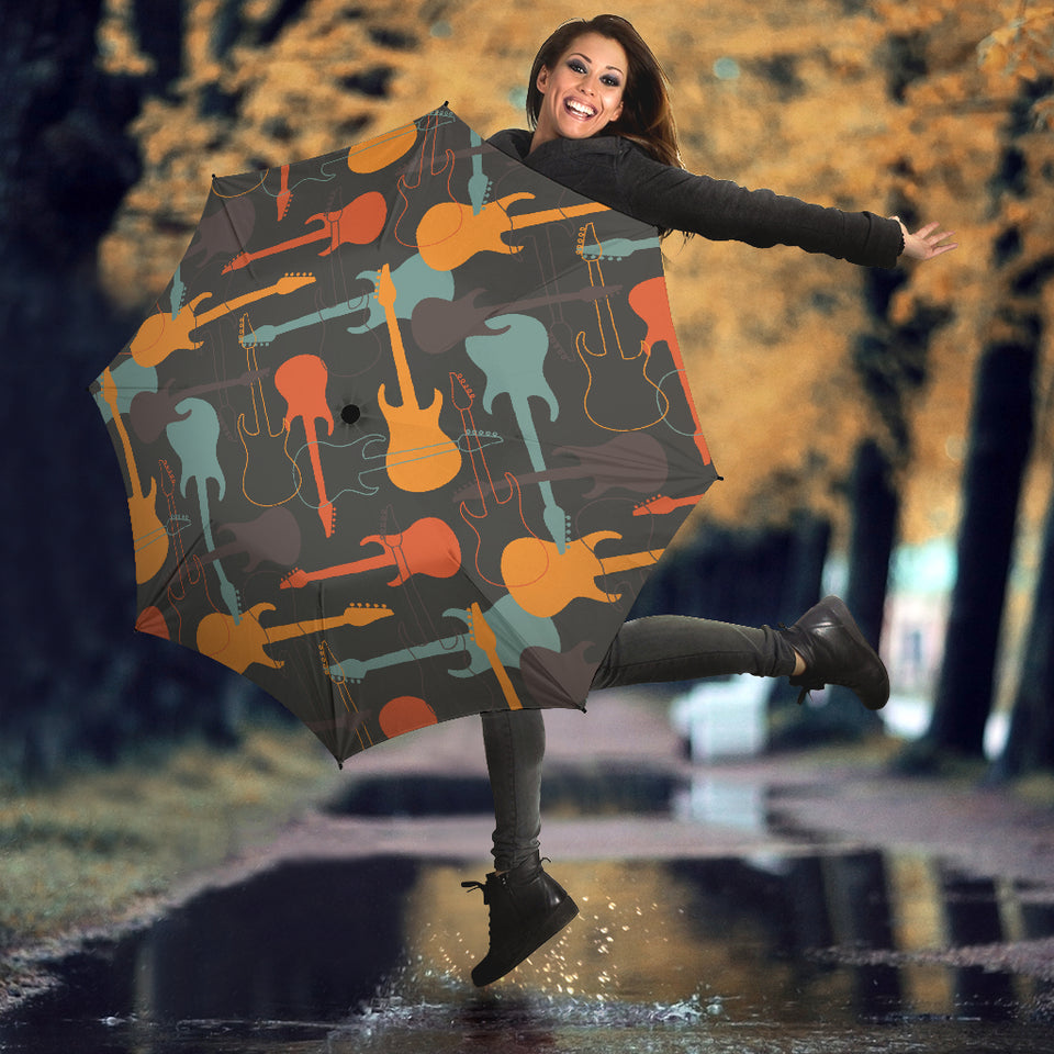 Electric Guitars Pattern Umbrella
