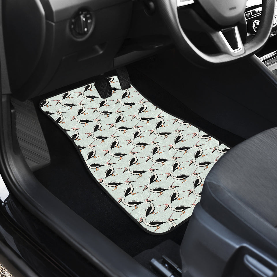Pelican Pattern Print Design 02 Front Car Mats