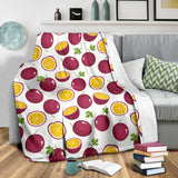 Passion Fruit Design Pattern Premium Blanket