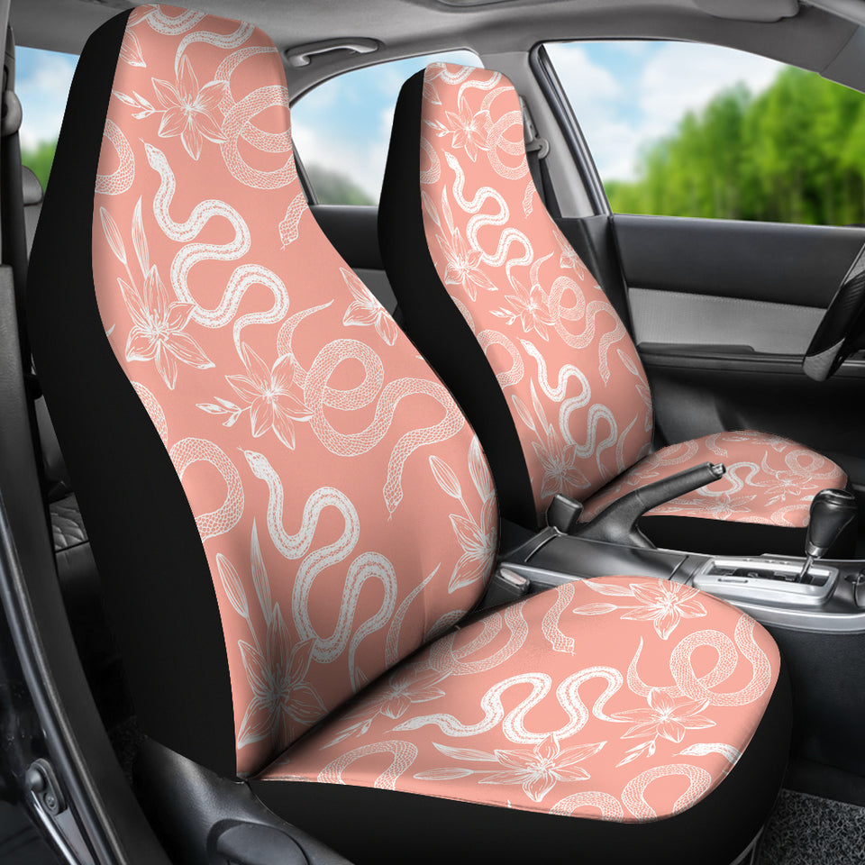 Snake Lilies Flower Pattern  Universal Fit Car Seat Covers
